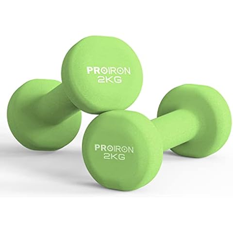 PROIRON Mancuernas de Neopreno 2 x 2 kg Cover