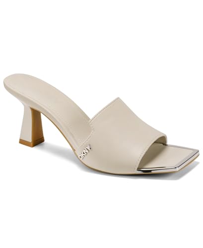 Image of DKNY Women's Kailyn Square Toe Heeled Sandal Mules | Casual Sandals