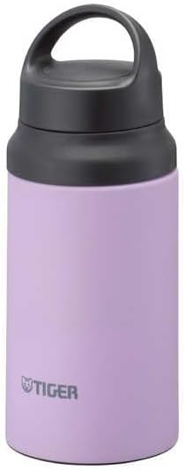 Tiger Thermos MCZ-G040VZ Water Bottle, 13.5 fl oz (400 ml), Integrated Gasket, Handle Included, Lightweight, Stainless Steel Bottle, Outdoor, Office, Lilac (Purple)