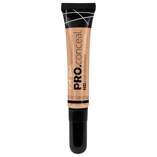 Image of L.A. Girl- Hd Pro Conceal -Light Tan Cream | Soft Brush Tip For Easy Application | Crease Resistant | Blendable And Buildable Formula | Concealer Provides Natural Coverage | 8 G