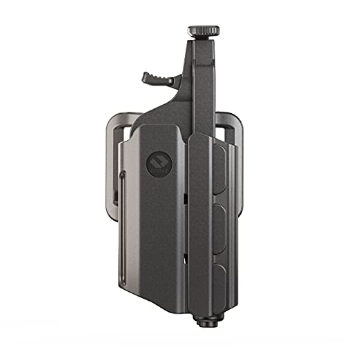 Orpaz G19 Light Bearing Holster Compatible with Glock 19 Holster with Light/Laser/Sight/Optics (Medium Pistol Lights, Belt Attachment)