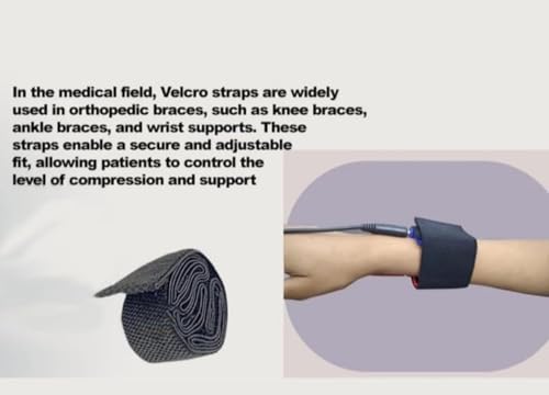 Image of Physio Therapy Machine Elastic Straps /Band /Velcro belt Black stripes for Placing Rubber Pads for All Physiotherapy Machine (1 Set of 3 piece)