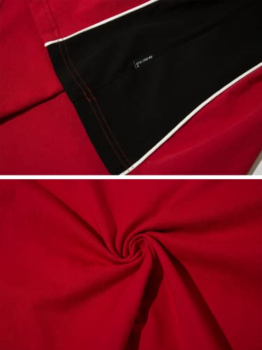 Vamtac Men's Short Sleeve Raglan Tees Color Block Letter Print Graphic Vintage Casual Summer Steetwear Tee Tops Unisex
