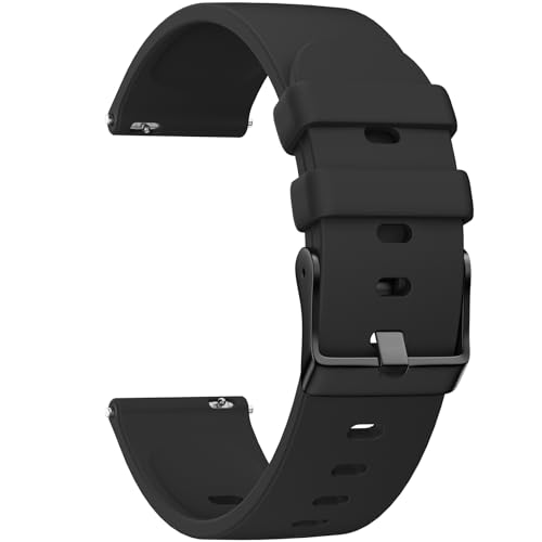 Higgs 22mm Silicone Cinturino Compatibile con Amazfit GTR 3/3 Pro/per Amazfit GTR 2/2e/per Amazfit GTR 47 mm/per Amazfit Stratos 2/3/Pace/Zepp Z, Sportivo Cinturini Xiaomi Mi Watch/S1/S1 Active