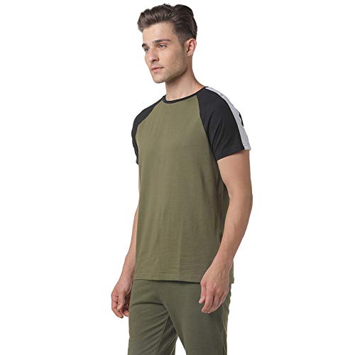 Image of CAHOOT Men Red Striped Casual T-Shirt