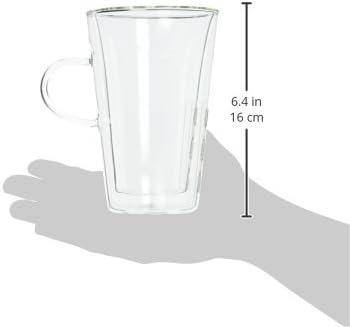 Bodum Canteen Double Wall Glass Set, Mouth Blown Borosilicate Glass - 0.4 L, Pack of 2