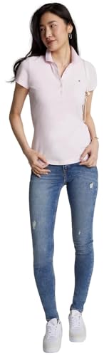 Image of Tommy Hilfiger Women's Solid Short Sleeve Pique Polo Shirt