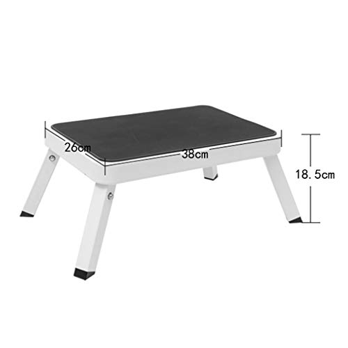 Escabeau portable robuste avec marches larges et cadre pliant