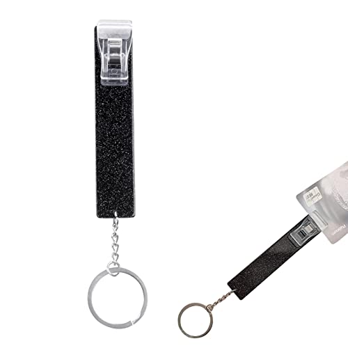 Porte-clés Décoration, Porte-clés Multifonctionnel pour Femmes, Porte-clés ATM, Extracteur de Carte de Crédit, Pinces à Cartes en Plastique, Convient aux Cartes Bancaires ATM Cover