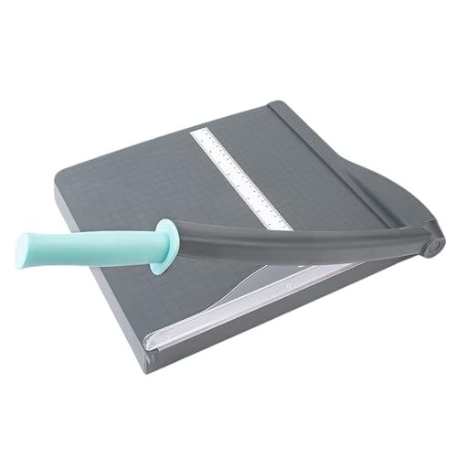 Cortador de papel de guillotina - Trimmer de papel básico | Trimmer de papel con guardia de seguridad | Herramienta de corte de papel multifuncional para registrar clases de clase
