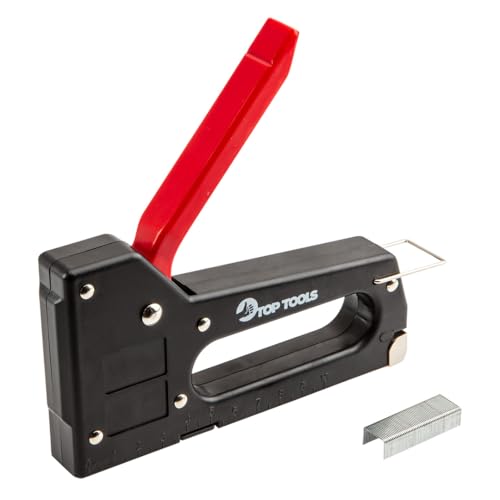 Top Tools 4-8mm Mechanical Stapler for Upholstery and Decoration with Locking Ring