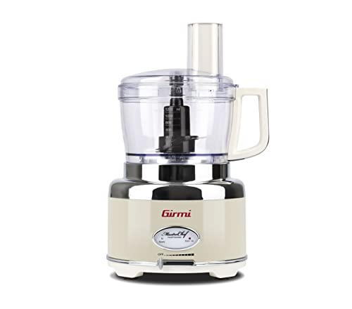 Girmi RB90 Multifunktions-Roboter „Mastro Chef“, 600 W, 1,2 Liter, Vintage, Creme Girmi RB90 Multifunktions-Roboter „Mastro Chef“, 600 W, 1,2 Liter, Vintage, Creme