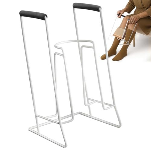 Anziehhilfe f&uuml;r Kompressionsstr&uuml;mpfe, Strumpfanziehhilfe aus Metall, Anziehhilfe Kompressionsstr&uuml;mpfe, St&uuml;tzstrumpf Anziehhilfe, Anziehhilfe f&uuml;r Socken und Str&uuml;mpfe f&uuml;r Senioren