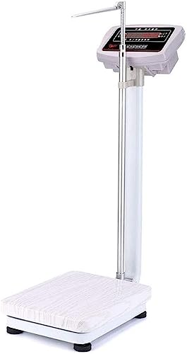 Electronic Doctor Scales,Precision Digital Column Scale, Electronic Weight Scale, Foldable Aluminum Alloy Height Pole, Easy-to-Read LCD Display, Health Detector (150Kg)