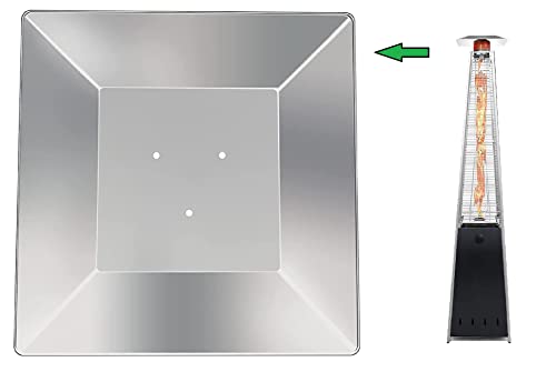 BU-KO Remplacement Universel du réflecteur de Bouclier Thermique à 4 côtés pour Les chauffages de terrasse à gaz Pyramid Cover