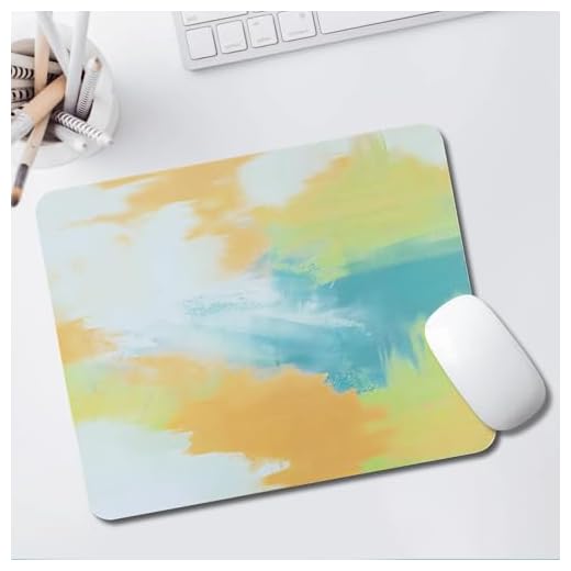 1PCS Mouse Pad, 26 * 21CM Mousepad, Computer Mouse Pad Cute, Oil Painting Style Mouse Pad Gaming, for Desk/Women