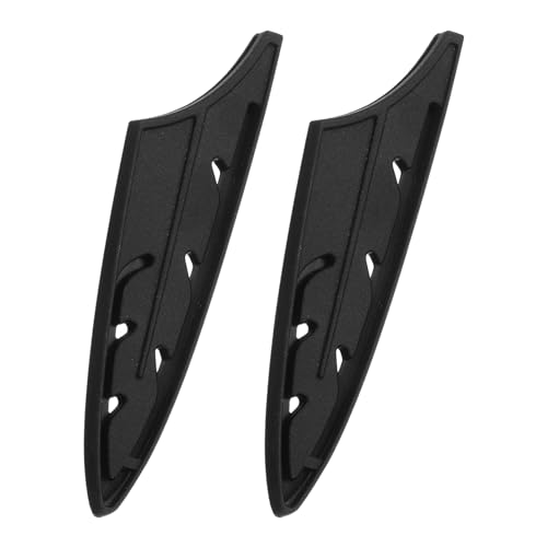 QUARKZMAN 2pz Copri Coltello Manicotti Protezioni Bordo Lama per Coltello in Ceramica da 4 Proteggi Bordo Lama Fodero Universale per Coltello da Cucina, Nero
