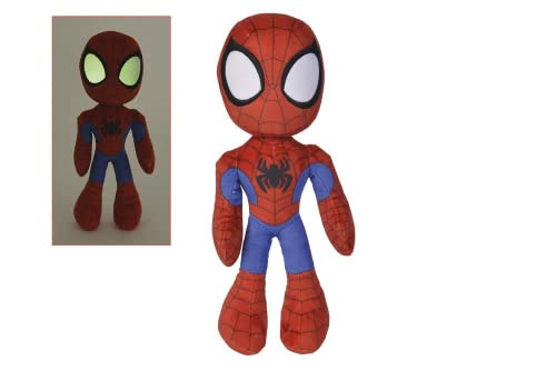 Disney - Spiderman, 25cm, Personnage de la série Marvel Spidey et Ses Amis surprenants, avec des Yeux Qui Brillent dans Le Noir