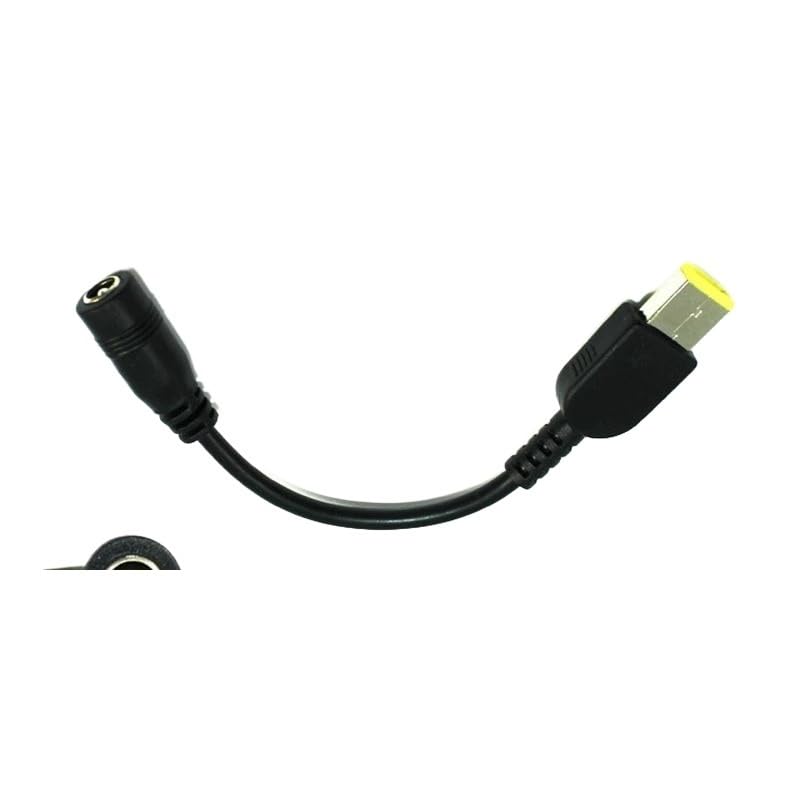Adaptador jack 5.5 x 2.5mm a conector cuadrado con cable reforzado para Lenovo G500 Yoga 13