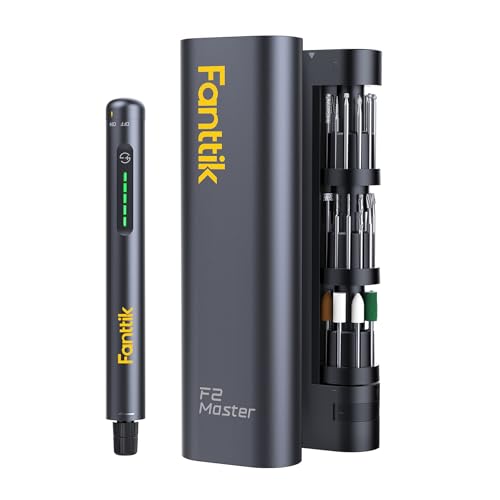 Fanttik F2 Master ミニルーター 5段変速 25000RPM高速回転 コードレス 4V USB-C 充電式 マグネット回転ハブ 35個付属品 環状LEDライト コンパクト 軽量 彫刻 穴あけ 研磨 切断 切削 つや出し 汚れ落とし DIY工具