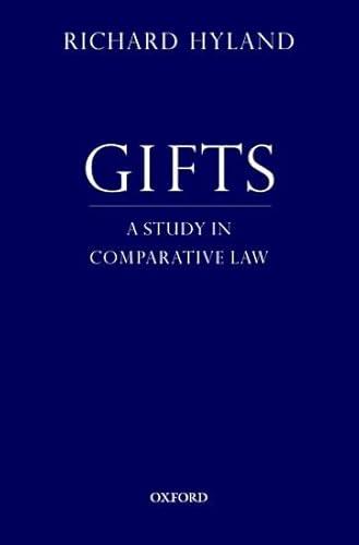 Gifts: A Study in Comparative Law