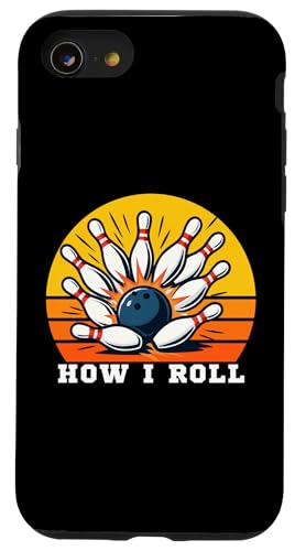 �ʔ����{�E�����O�AHow I Roll�AThis Is How I Roll Bowlers League �X�}�z�P�[�X iPhone SE (2020) / 7 / 8 �p