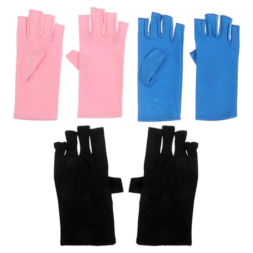 SAFIGLE UV�J�b�g�w�Ȃ��l�C���O���[�u3�g�Z�b�g ���O���h�~ ���w�����ی� ���T�C�Y�Ή��}�j�L���A�A�N�Z�T���[ �l�C���T������