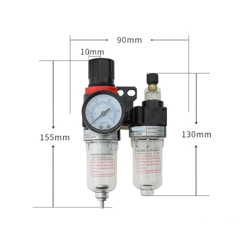 Separador de agua y aceite AFC2000 G1/4 para evitar el óxido en herramientas de aire 4