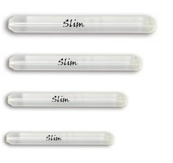 Kit 4Pz Vetrini Slim 3g - 4g - 5g - 6g Pesca Trota Lago Vetrino Trasparente Competizione