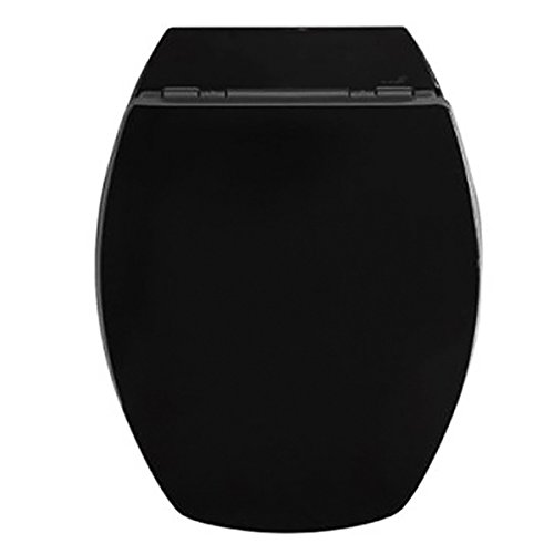 Allibert 819879 Baccara 2 Abattant WC, Noir Brillant, 36.7cm x 5.1cm x 48cm