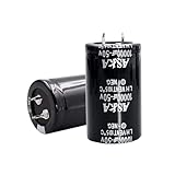 2Pcs 50V 10000UF Snap in Aluminum Electrolytic Capacitor 30x50mm(1.2 * 2inches) for Power Amplifier and Filter Audio, Through Hole Capacitor compatiable to Car Audio (50V 100000UF)