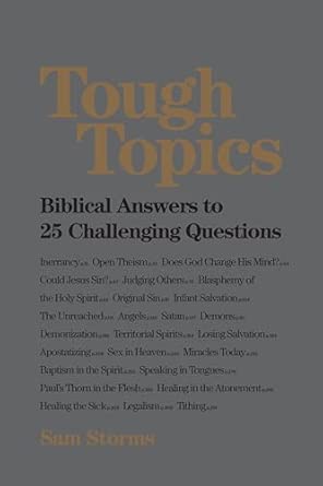 Tough Topics: Biblical Answers to 25 Challenging Questions book cover