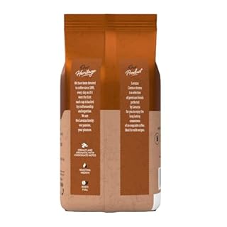 Lavazza Crema E Aroma Whole Bean Coffee Blend, Medium Roast, 1 kg Bag , Balanced medium roast with an intense, earthy flavor and long lasting crema, Non-GMO