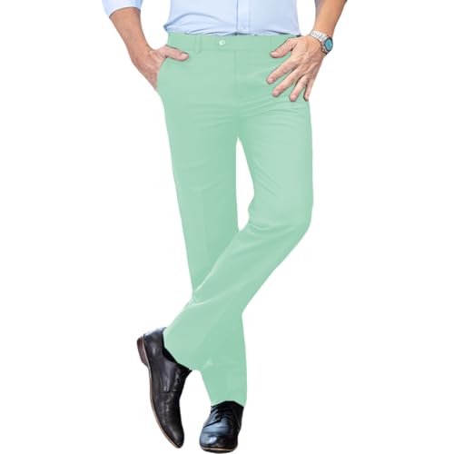 Men's Dress Pants for Men Long Pants Groomsmen Trousers Casual Slacks Lightweight Fit Pants4