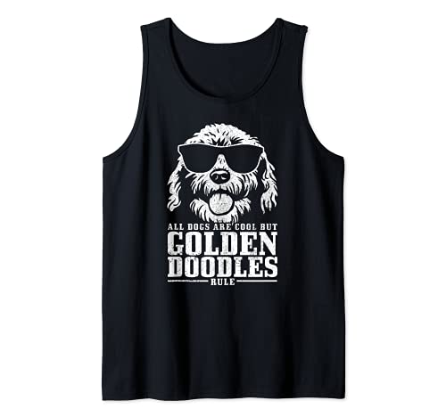 Goldendoodle Labradoodle All Dogs Are Cool But Doodle Rule Tank Top, Black