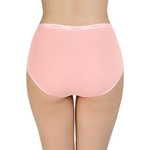 Image of Amante Solid Cotton Full Brief Panty Pack(Pack of 3)