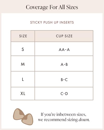 Sticky Push Up Inserts, Double Sided Sticky Bra Inserts, Adhesive Bra Pads, Sticky Bra Lift, Push Up for Bikini4