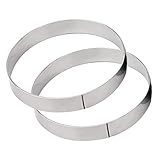 Sosoport 2Stücke Pizza Ringe Backofenfest für Pizza Kuchen und Scones Langlebig und Perfektes Küchenwerkzeug für Hobbybäcker und