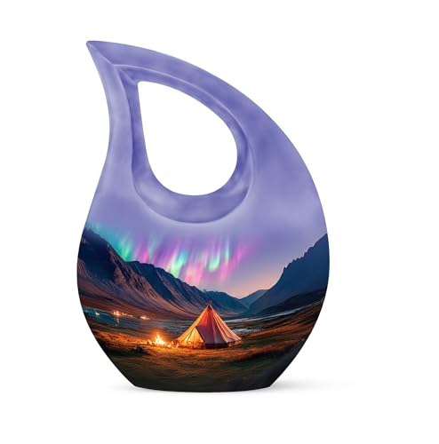 JAGLASH Northern Lights Adult Urns for Human Ashes Men -