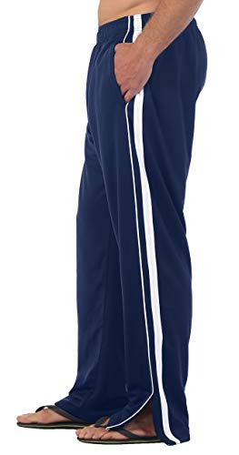 Image of Gioberti Mens Athletic Track Pants with Zip Bottom