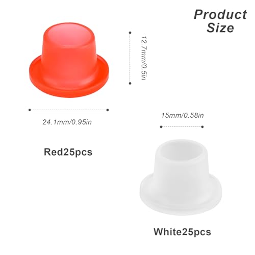 Auslaufsichere Wasserhahn-Dichtung, HASLED 50 Stück Leckage-Silikondichtung für Wasserhahn, Dichtung Wasserhahn, Auslaufsichere Dichtung, Bequem, Anwendbar auf Verschiedene Rohrverbindungsstücke