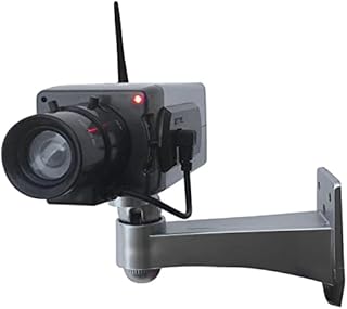Dummy Box Camera with Motion Sensor Moving and LED Light (2-Pack)