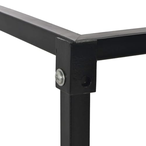 Support de rangement en métal haut de 113 cm avec structure en acier robuste - 5