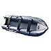 BRIS 14.1ft Inflatable Boat Inflatable Kayak 3 Person Kayak Canoe Fishing poonton Boat