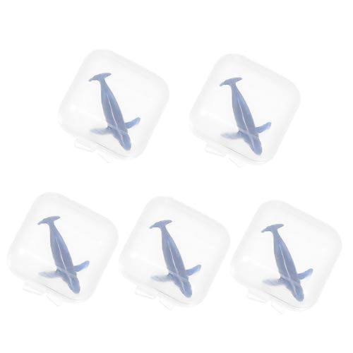 TEHAUX DIY Handmade Crafts 5pcs Mini Epoxy Fillers Ocean Animals Sea Creatures