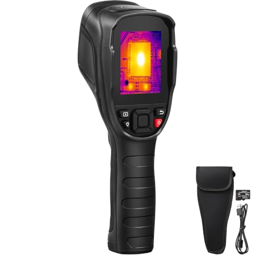 Happybuy Thermal Imaging Camera, 240x180 IR Resolution and 2MP Visual Camera, 20Hz Refresh Rate, -4?~1022? Temp Range, 64G SD Card and Rechargeable Battery