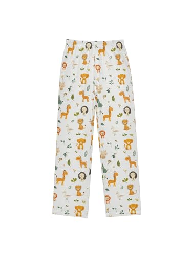 Cute Animals in The Zoo Boys Pants for Kids Jogger Pants with Pockets S