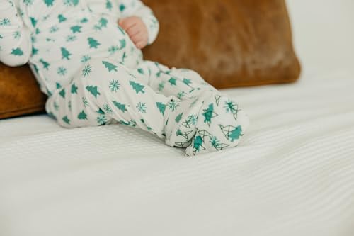 Image of Copper Pearl Baby Zip-Up Footie Pajamas - Soft Stretchy Sleep and Play Footies for Boys and Girls