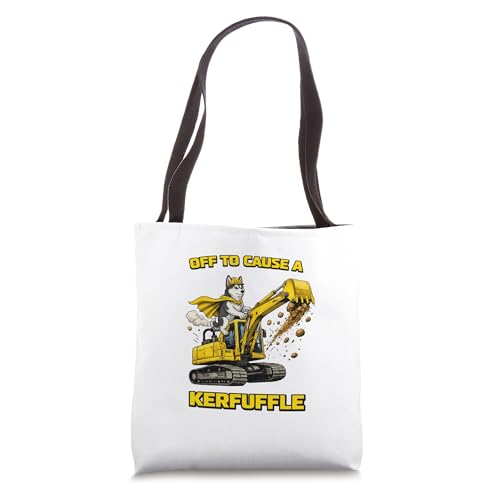 Bolsa Tote Siberian Husky Excavator Off To Cause Kerfuffle miniatura 1