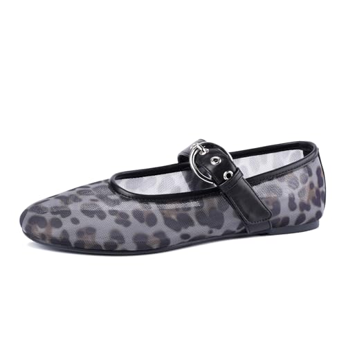 Image of Ballet Flats Mesh Shoes for Women Mary Janes Flats | Wide Feet Options, Woven Mesh Flats, Soft Cushion, Comfortable Ballerina Flats, Casual, Dress Shoes, Daily, Work, Versatile